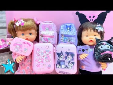 👧ANI y ONA👧🏻 KUROMI vs MY MELODY ¿Quién gana? Con tantos accesorios y maletas kawaii🌈💖