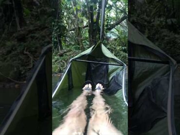 Hammock caught by rising river 🙃