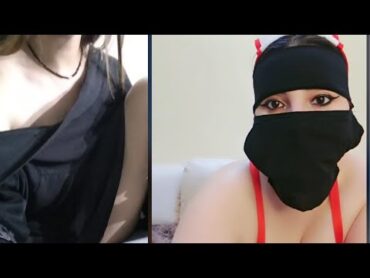 لايف جديد تانجو منقبة  قلت لماما تشترى لحمه  tangolive دويتو