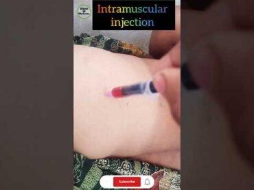 Intramuscular injection  buttock injection  Hip injection technique  shorts technique short