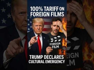 Trump Plans 100% Tariff on Foreign Movies shorts trump tarif