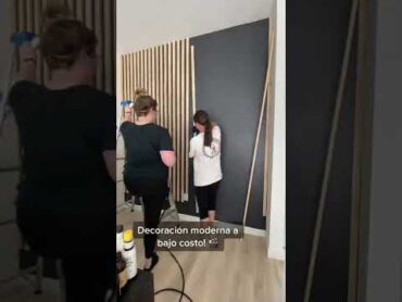 DECORACIÓN ECONÓMICA? LISTONES DE MADERA Y BASE EN NEGRO