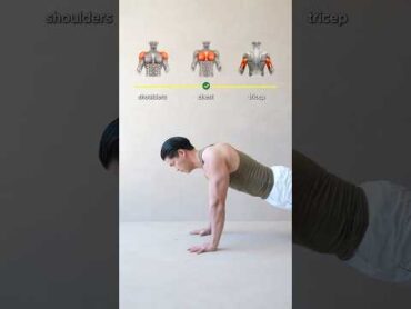 📌Pushups برای بیشتر SHOULDERS در مقابل CHEST در مقابل TRICEPS👌