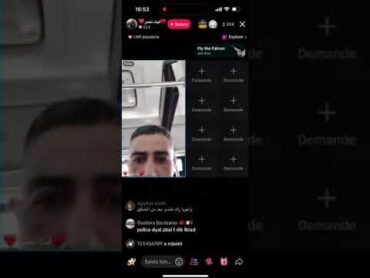 الحكره فهاد البلاد شدوه  كان داير لايف او بوليسي خاف صحاب ليه حمزة  صورو حيت كان الاخبار فراسكم