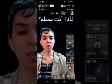 محمد رغيس لايف تيك توك مع الملحدة ماريا موري  Mohamed Reghis Live TikTok avec Maria Moori