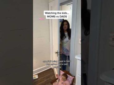 MOM VS DAD: Watching the kids 🤪 shorts dadsbelike