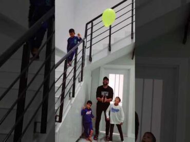 تحدي امسك البالون قبل مايقع ع الأرض🔥🔥زين وألفت