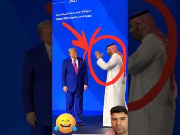رقص دونالد ترامپ روی صحنه 🕺در کنار شیخ! 😂 دونالدترامپ ترامپ ترامپنیوز ماگا