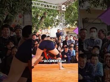 Female Wrestler Challenges a Man😳💪 shorts viral fitness wrestling