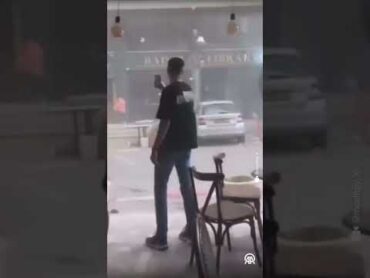 طوفان شدید شن جنوب اسرائیل و شهر جنین در کرانه باختری اشغالی را درنوردید
