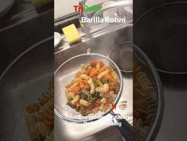 tri color Barilla Rotini with Olive garden signature Italian dressing 🍜💃🥗🍝👀