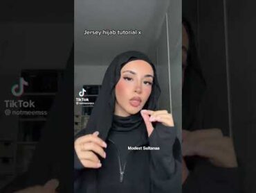 Jersey Hijab tutorial 🤍 hijabers hijabi hijabista hijabiz hijabfashion hijabtutorial
