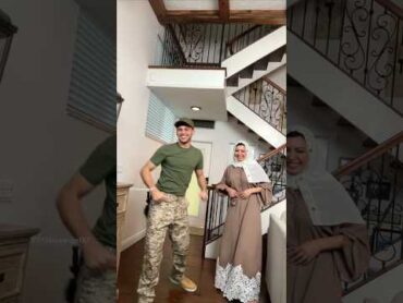 الينا انجل خلف الكواليس كله ضحك ووناسه مع الجندي الامريكي 😂 الينا انجل