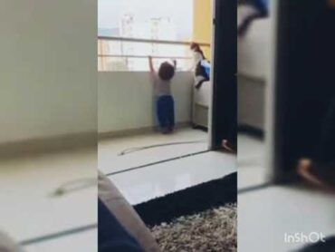 شاهد قطه تحرس الطفل 2021