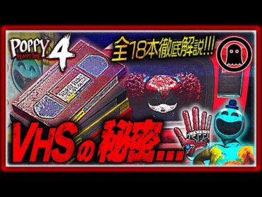 【ポピープレイタイムチャプター4】物語の裏側に迫る！全18本のVHSに隠された謎について徹底解説まとめ＆考察