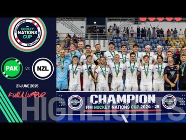FIH Hockey Men&39;s Nations Cup 202425 Highlights: Gold Medal Match: Pakistan vs New Zealand Match 20