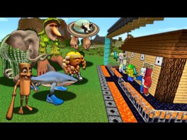 イタリアンブレインロットのバケモノ vs 最強セキュリティハウス🔥【マイクラ まいくら】ぽっぴんず