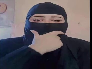 منقبة تخينة بالعباية السودة