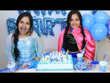 حفلة عيد ميلاد آنا  والسا !!  happy birthday elsa and anna