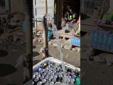 Cool refreshing spring water in Salang, Afganistan afgan travel afghanistan afganistan