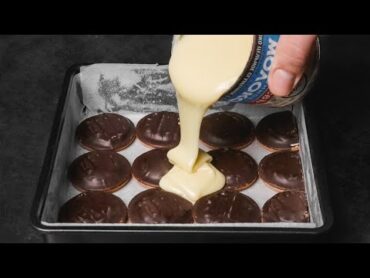 Whisk cookies with condensed milk! You will be amazed! No bake, no flour!