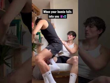 When your homie falls into you 😈💦 shorts  sebb and dion sebasdion