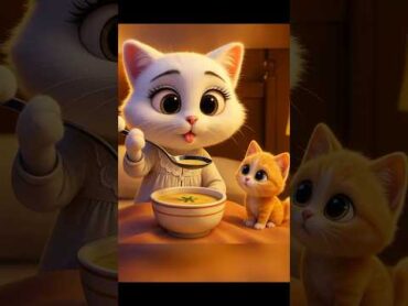 Kitten’s Hilarious Attempt to Help Mom! 🐾😂 funny cartoon catlovers ASMR”