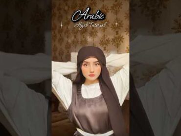 Arabic Hijab Style , Easy & One Pin Full Tutorial By Areeba Tahir hijab hijabtutorial hijabstyle