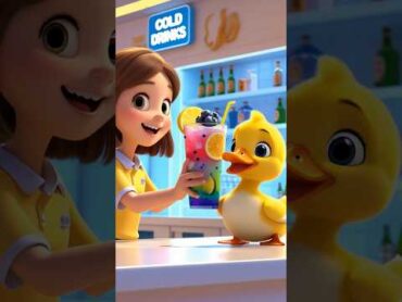 البطه الكيوت ومشروبه السحري في زحمة المدينة! 🐥🍹