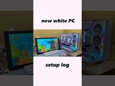 new white PC✨🖥️setup log  開封から設置まで   ツクモの組立代行🛠️ shorts ゲーミングpc setup