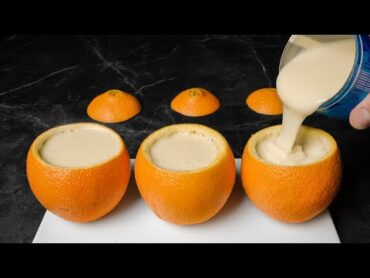 Do you have oranges? Make this delicious dessert! No bake, no oven, no gelatin!