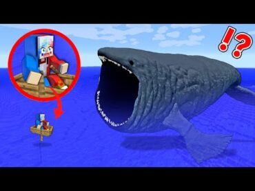 超巨大なバケモノ『ブループ』に襲われるマインクラフト😱【マイクラ まいくら】ぽっぴんず