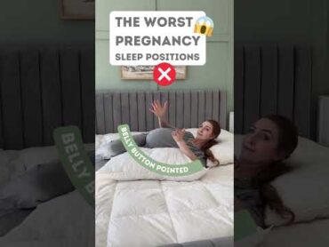 WORST 😱 Pregnancy Sleep Positions!🤰🫢shorts