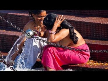 Ganges River Holy Open Bath in Ganges  Haridwar  Having Fun & Spiritual Experience