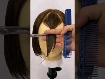 آموزش چتری چیدن مو در خانه ، آموزش کوتاهی جلو مو، چتری کوتاه و بلند استایل skincare شنیون