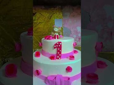 1st Birthday cake for customer ❤️A1cakeFactoryAndBakers contact 9676621945 love