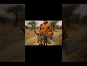 fat woman riding donkey