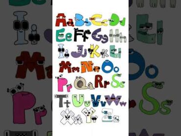 Alphabet Lore Colors 26 Capital and Lowercase Letters