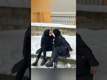 while it&39;s snowing  🥵❤️ hijab lgbt küssen kiss