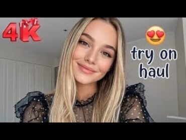 4k yellow sheer top  transparent try on haul  see through transparent lingerie & bikini try on