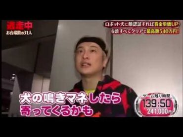 〔逃走中〕JPの犬の声で伊沢が釣れたww犬のマネがリアル過ぎるWw