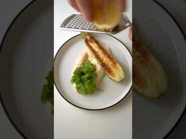 Zucchini with shrimp tofu mayo