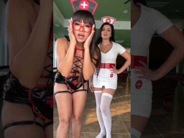 اجمل ممرضتين في الهالوين الينا العراقيه وساشا المصريه  الينا انجل