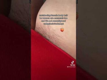 untabooing female body hair 🍒🍑  tiktok nessa.may.8 shorts bodyhair girls