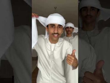 طريقة تغطية الغترة الاماراتيه
