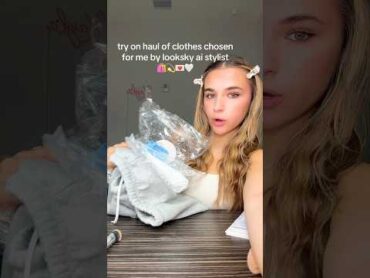 try on haul of clothes picked out for me by an AI stylist?? fashion fashionstyle haul