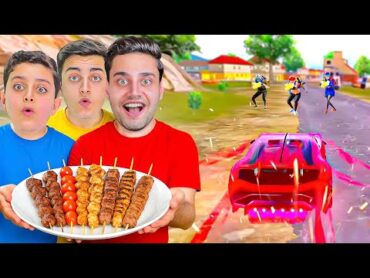 تحدي الأكل و الجلد في (ببجي موبايل)🔥 اكلنا مشاوي !