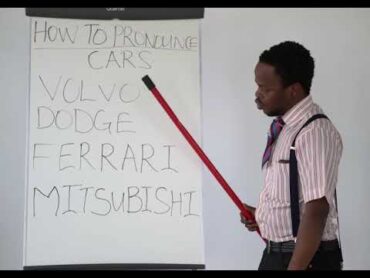 How To Pronounce Cars  Class Two