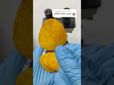 الشبس تحت الميكروسكوب chips potato شبس رقائق البطاطس