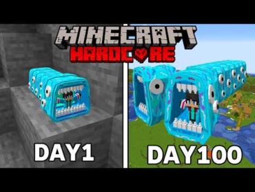 人喰い電車に変身して100日生存できるかチャレンジ【 マイクラ / マインクラフト 】